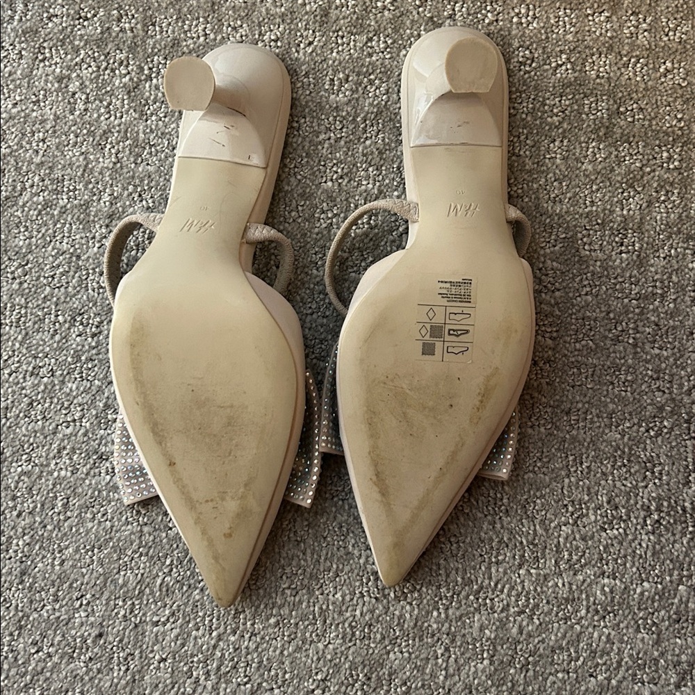 H&M Bow Detail Slingback Heels - Picture 6 of 6